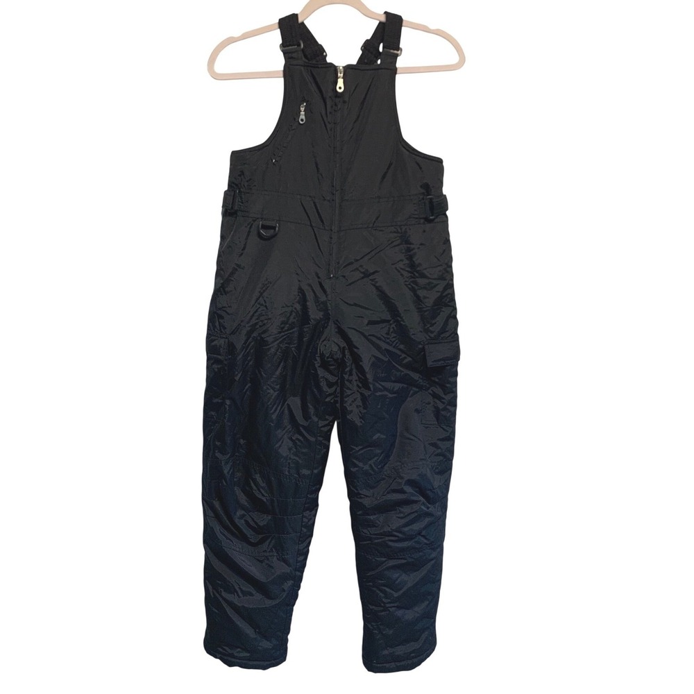 Girl Connection Snow Bibs Size L 10/12 Black Insulated Ski Overalls GC35D114